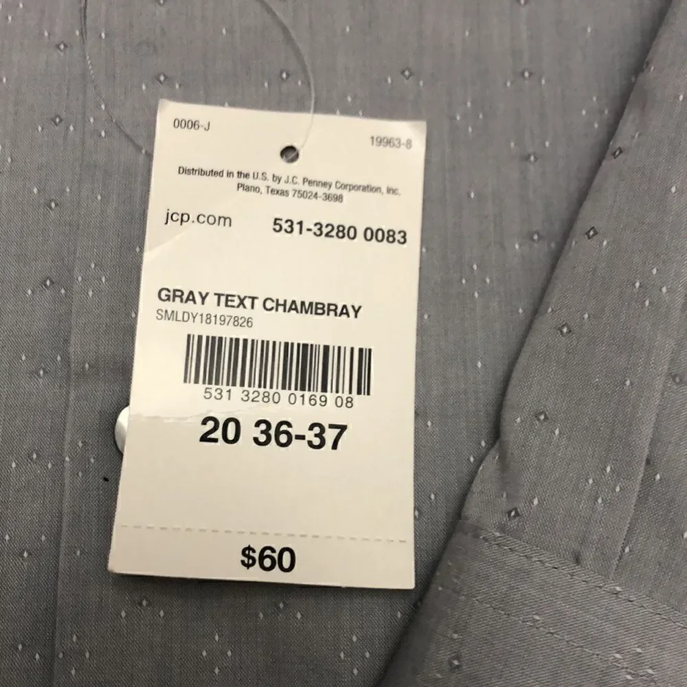 New J.Ferrar mens button up long sleeve shirt size big and tall 20 - Picture 4 of 8